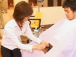 Lustful man receives a risqué grooming of his private parts in Tokyo